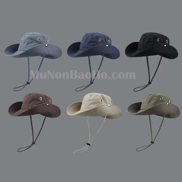 Mũ Bucket Cao Bồi Vải Dù Có Dây Rút Thời Trang Nam Nữ - UDPM02277 1 Mũ Bucket Cao Bồi Cao Cấp