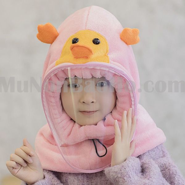 Mũ Trùm Đầu Len Lông Cừu Cho Bé-UMTD00031 1 Mũ Trùm Đầu Len Có Kính