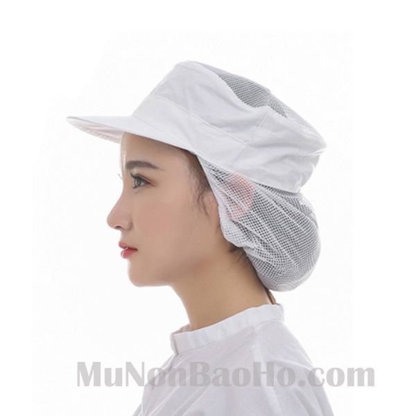 Mũ Trùm Đầu Thực Phẩm Trắng An Toàn Chất Lượng - UMTD00042 1 Mũ Trùm Đầu Cao Cấp