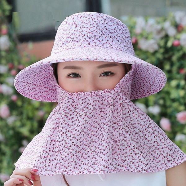 Mũ Trùm Đầu Chống Nắng Họa Tiết 