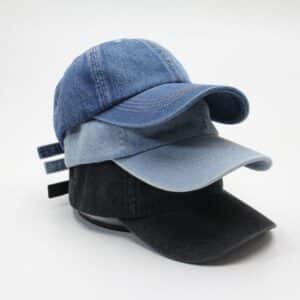 Mũ Lưỡi Trai Denim Basic